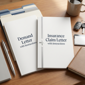 Demand Letter With Instructions + Insurance Claim Letter With Instructions